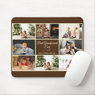 Modernes Brown Grandelparitäts-Foto-Geschenk Mousepad
