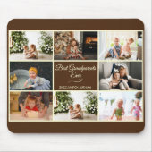 Modernes Brown Grandelparitäts-Foto-Geschenk Mousepad (Vorne)