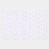 Modernes Brush-Herz-Lavendel Lila Muster Geschenkpapier Set (Vorderseite 3)