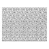 Modernes Brush Schwarz-weißes Muster Tischdecke (Vorderseite (Horizontal))