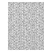 Modernes Brush Schwarz-weißes Muster Tischdecke (Vorderseite)