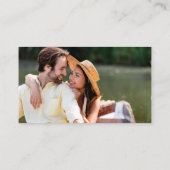 Modernes Brush Script Wedding Website QR Foto Begleitkarte (Rückseite)