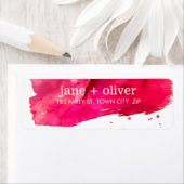 MODERNES BRUSHSTROKE-ETIKETT, künstlerisch Aquarel (Insitu)