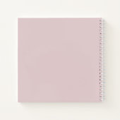 Modernes Bubblegum Minimal Wedding Gästebuch Notizblock (Rückseite)