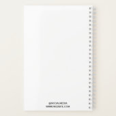 Modernes Buch-Cover-Writer-Werbeaktion-Event-Noteb Notizblock (Rückseite)