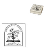 Modernes Buch der wilden Blume aus der Bibliothek Gummistempel (Stempel)