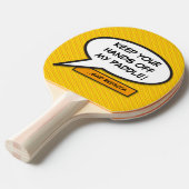 Modernes Buch über Personalisierte Sprechblase Coo Tischtennis Schläger (Vorderseite)