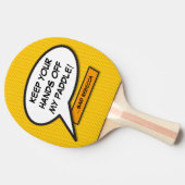 Modernes Buch über Personalisierte Sprechblase Coo Tischtennis Schläger (Seitenansicht)