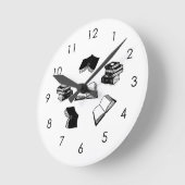 Modernes buchhalterisches Bibliotheksmodell Runde Wanduhr (Winkel)