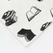 Modernes buchhalterisches Buchmuster Fleecedecke (Ecke)