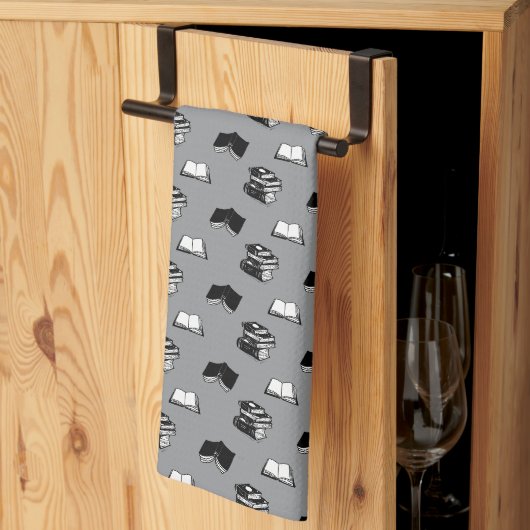 Modernes buchhalterisches Buchmuster Geschirrtuch (Drittel gefaltet)