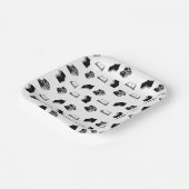 Modernes buchhalterisches Buchmuster Pappteller (Gewinkelt)