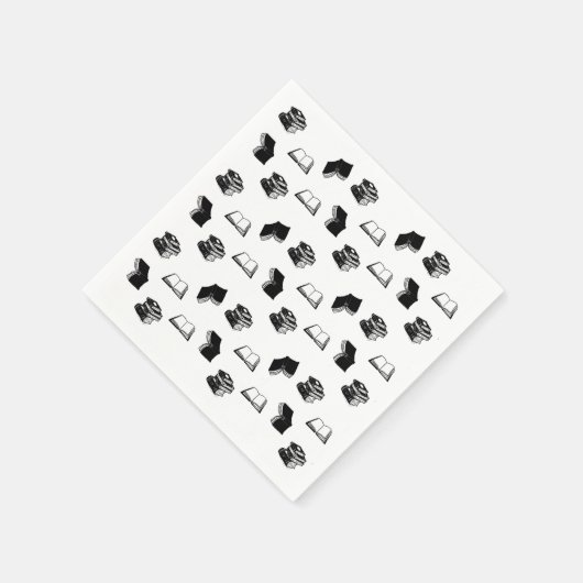 Modernes buchhalterisches Buchmuster Serviette (Ecke)