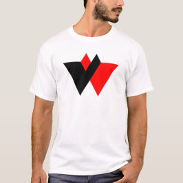 Modernes Buchstaben W Monogramm T-Shirt