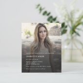 Modernes Budget Foto Feier zur Einladung zum Leben (Stehend Vorderseite)