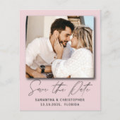 Modernes Budget Foto Rettete unsere Einladung (Vorderseite)