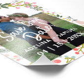 Modernes Budget Hochzeitsfeier Chic florale Foto r (Ecke)