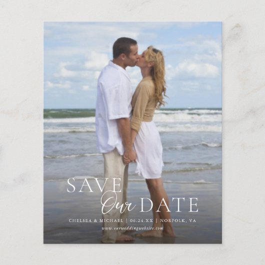 Modernes Budget Rette unser taktförmiges Foto (Vorderseite)