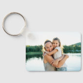 Modernes Buffalo Karierte Mama etabliertes Date Fo Schlüsselanhänger (Rückseite)