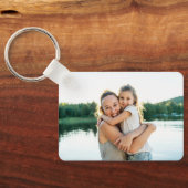 Modernes Buffalo Karierte Mama etabliertes Date Fo Schlüsselanhänger (Rückseite)