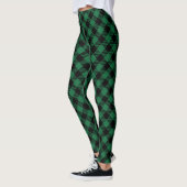 Modernes Buffalo-Kariertes Muster Zeitloses Schach Leggings (Links)