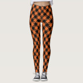 Modernes Buffalo-Kariertes Muster Zeitloses Schach Leggings (Vorderseite)