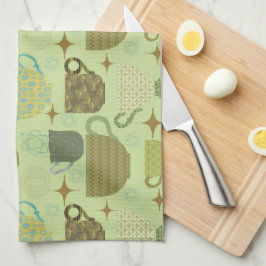 Modernes Bühnenteam aus dem Mittelalter Geschirrtuch