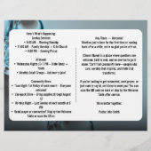 Modernes Bulletin der Blauen Wasserkirche Flyer (Hinten)