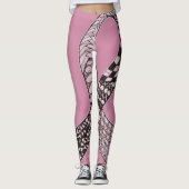 Modernes Bündnis für Rebel-Brustkrebs Leggings (Vorderseite)