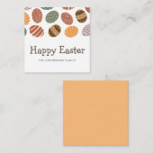 Modernes, buntes Fiesta Ostereig Mitteilungskarte (Vorne/Hinten)