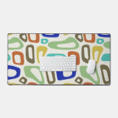 Modernes, buntes, groovy Retro-Muster aus der Mitt Schreibtischunterlage (Tastatur & Maus)