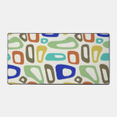 Modernes, buntes, groovy Retro-Muster aus der Mitt Schreibtischunterlage (Vorderseite)