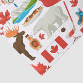 Modernes, buntes kanadisches Thema Seidenpapier (Detail)