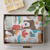 Modernes, buntes kanadisches Thema Seidenpapier (Geschenk)