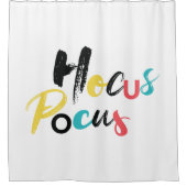 Modernes, buntes, lustiges, cooles, trendiges Hocu Duschvorhang (Vorderseite)