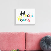 Modernes, buntes, lustiges, cooles, trendiges Hocu Leinwanddruck (Insitu (Wohnzimmer))