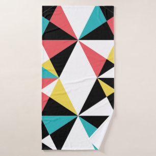 Modernes, buntes, lustiges, trendiges, geometrisch badehandtuch