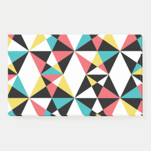 Modernes, buntes, lustiges, trendiges, geometrisch post-it klebezettel