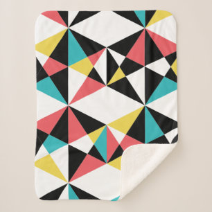 Modernes, buntes, lustiges, trendiges, geometrisch sherpadecke
