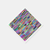 Modernes, buntes Regal aus dem Mittelalter Serviette (Ecke)