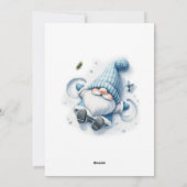 Modernes, buntes Weihnachtsthema Feiertagskarte (Rückseite)