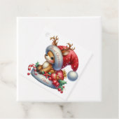 Modernes, buntes Weihnachtsthema Geschenkanhänger (Beispiel)