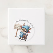 Modernes, buntes Weihnachtsthema Geschenkanhänger (Beispiel)