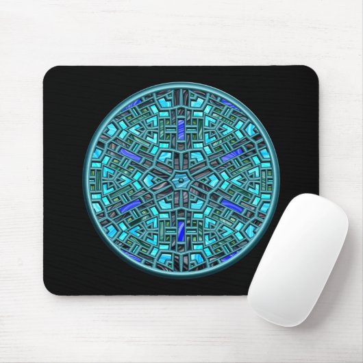 modernes Buntglas Mousepad (Mit Mouse)