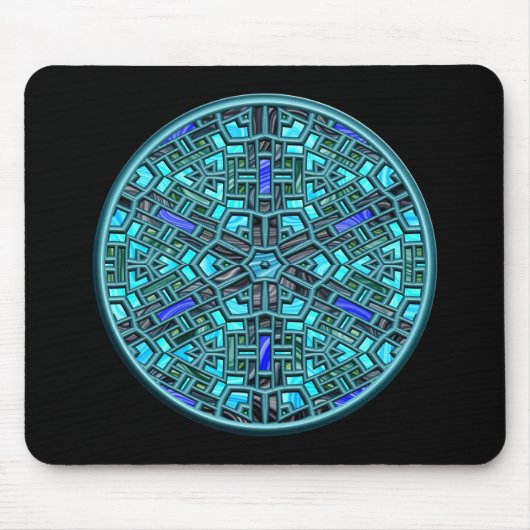 modernes Buntglas Mousepad (Vorne)