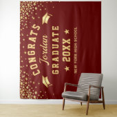 Modernes Burgund Abschluss Foto Stand Hintergrund Wandteppich (Beispiel)