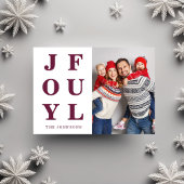 Modernes Burgund-Foto Weihnachten