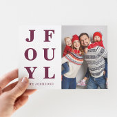 Modernes Burgund-Foto Weihnachten