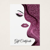 Modernes Burgund mit Glitzer-Effekt (Vorderseite)