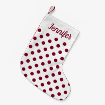 Modernes Burgundy Polka Dots Muster